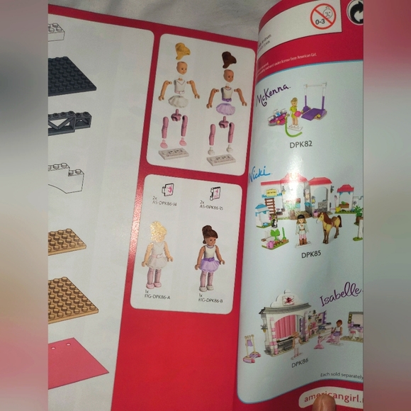 : American Girl mega bloks w/ over 360 pcs & instruction manual Lego friends pcs - Picture 5 of 14